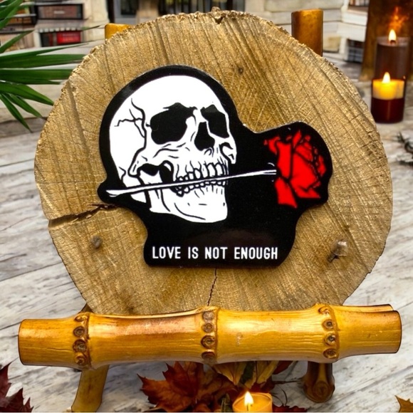 NEW 4 Love Sick Skeletons Waterproof Vinyl Stickers - Picture 3 of 7
